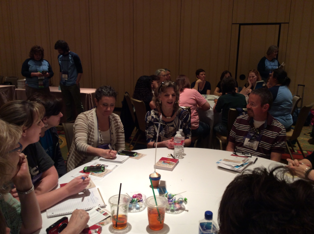 This is what "speed-dating" with librarians looks like!