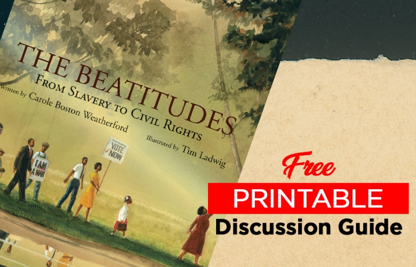 The Beatitudes kids books discussion guide printable